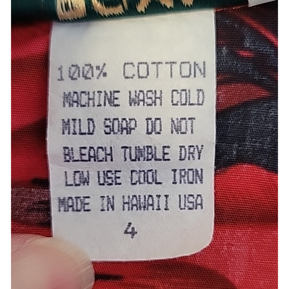 Vintage Royal Hawaiian Creations Button Up Shirt‎ Aloha Tropical Boys Size 4 - Picture 4 of 7